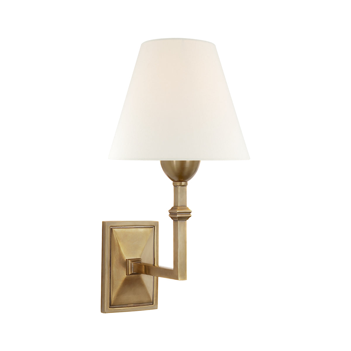Jane Wall Light in Hand-Rubbed Antique Brass.
