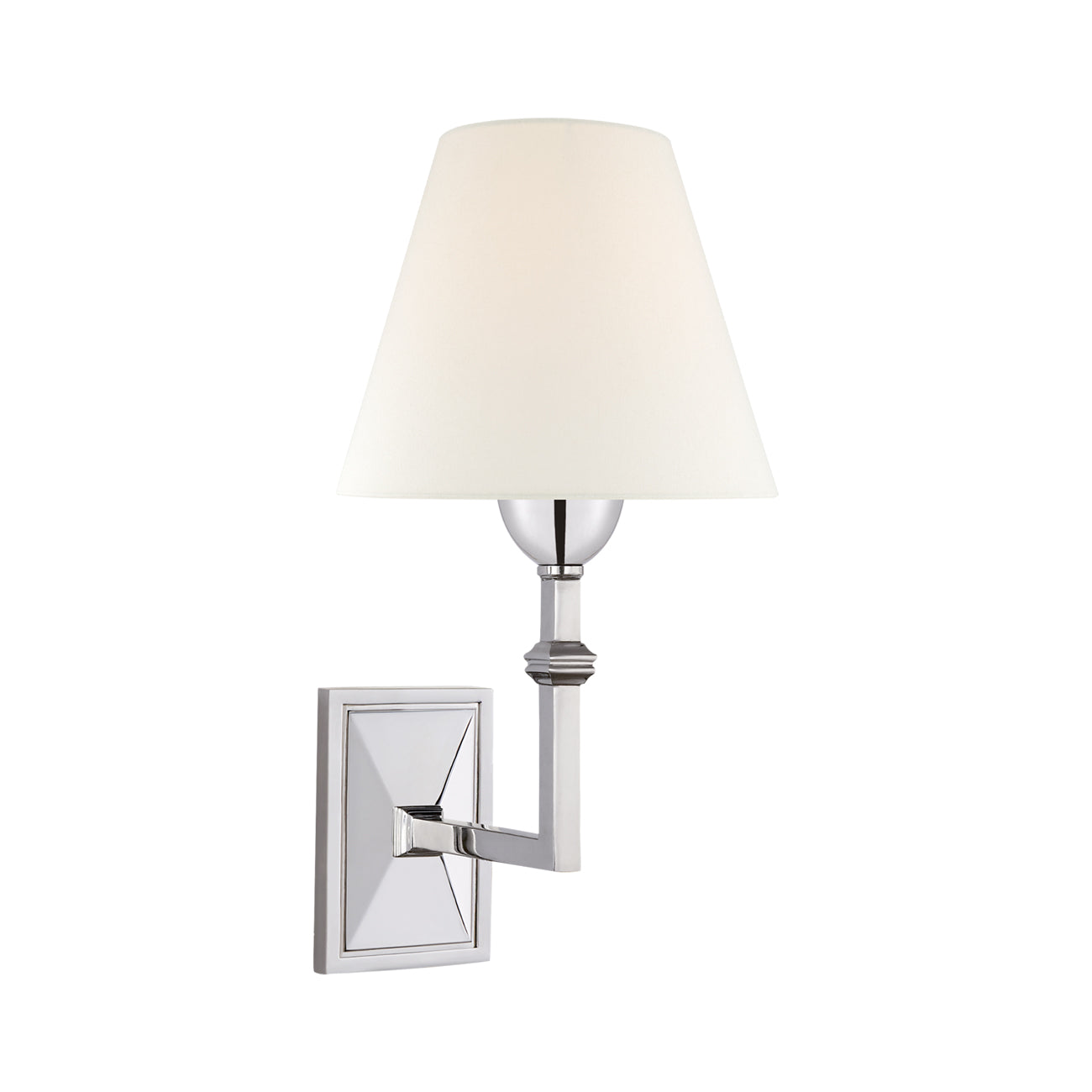 Jane Wall Light in Polished Nickel.