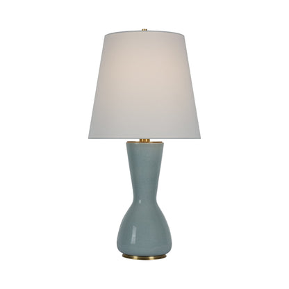 Jess Table Lamp in Crackled Robin.