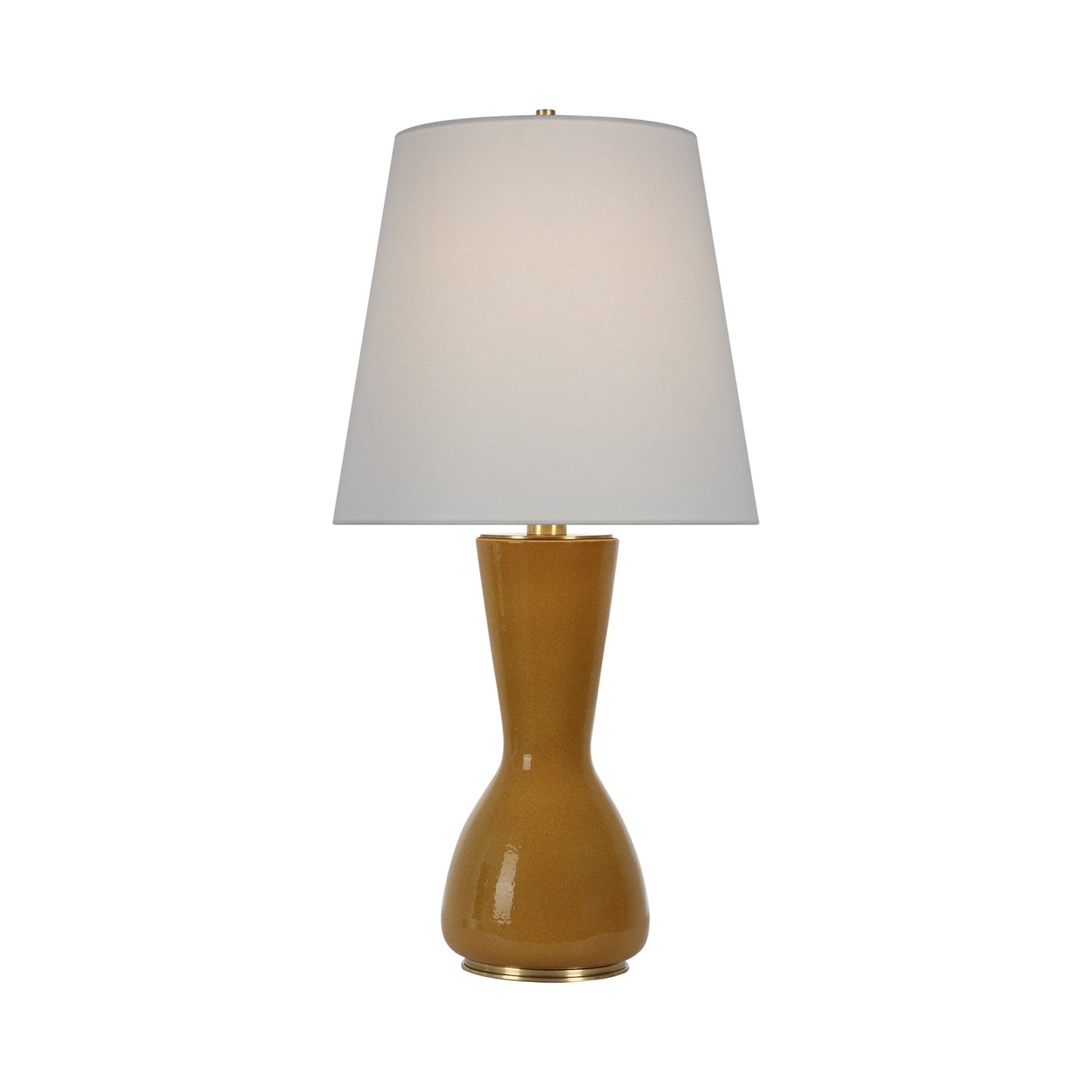 Jess Table Lamp in Crackled Sienna.