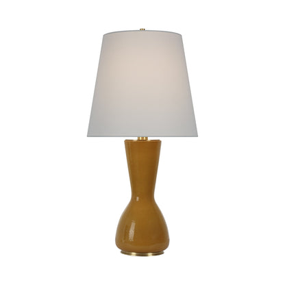 Jess Table Lamp in Crackled Sienna.