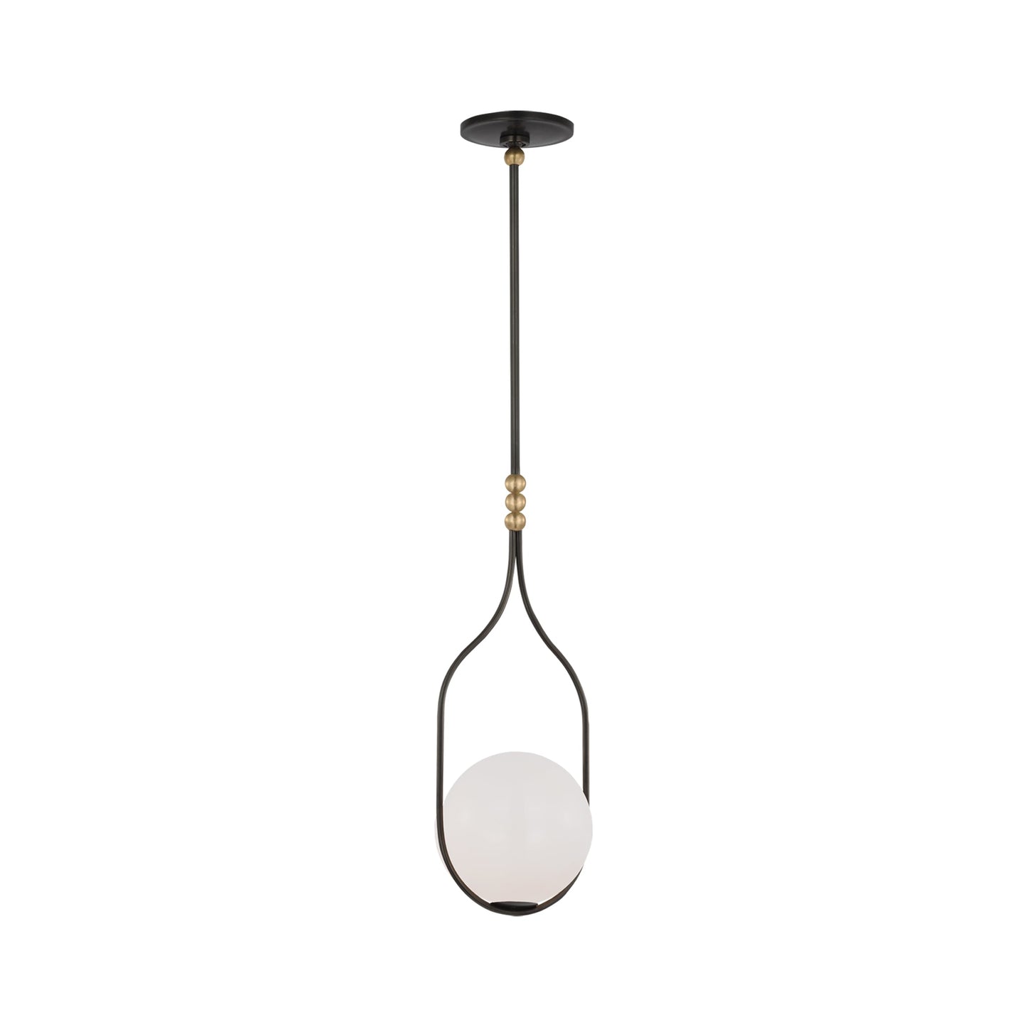 Jodo LED Pendant Light in Bronze/Brass (8.75-Inch).