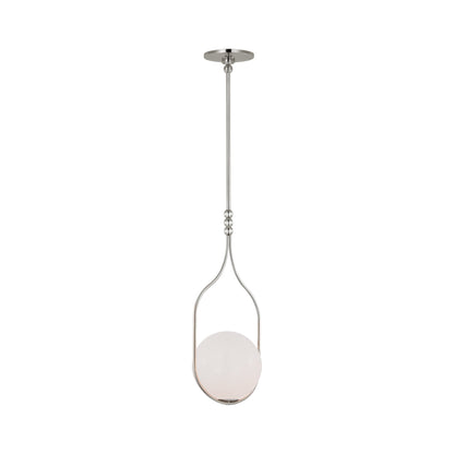 Jodo LED Pendant Light in Polished Nickel (8.75-Inch).