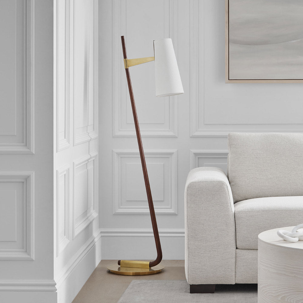 Katia LED Floor Lamp in living room.