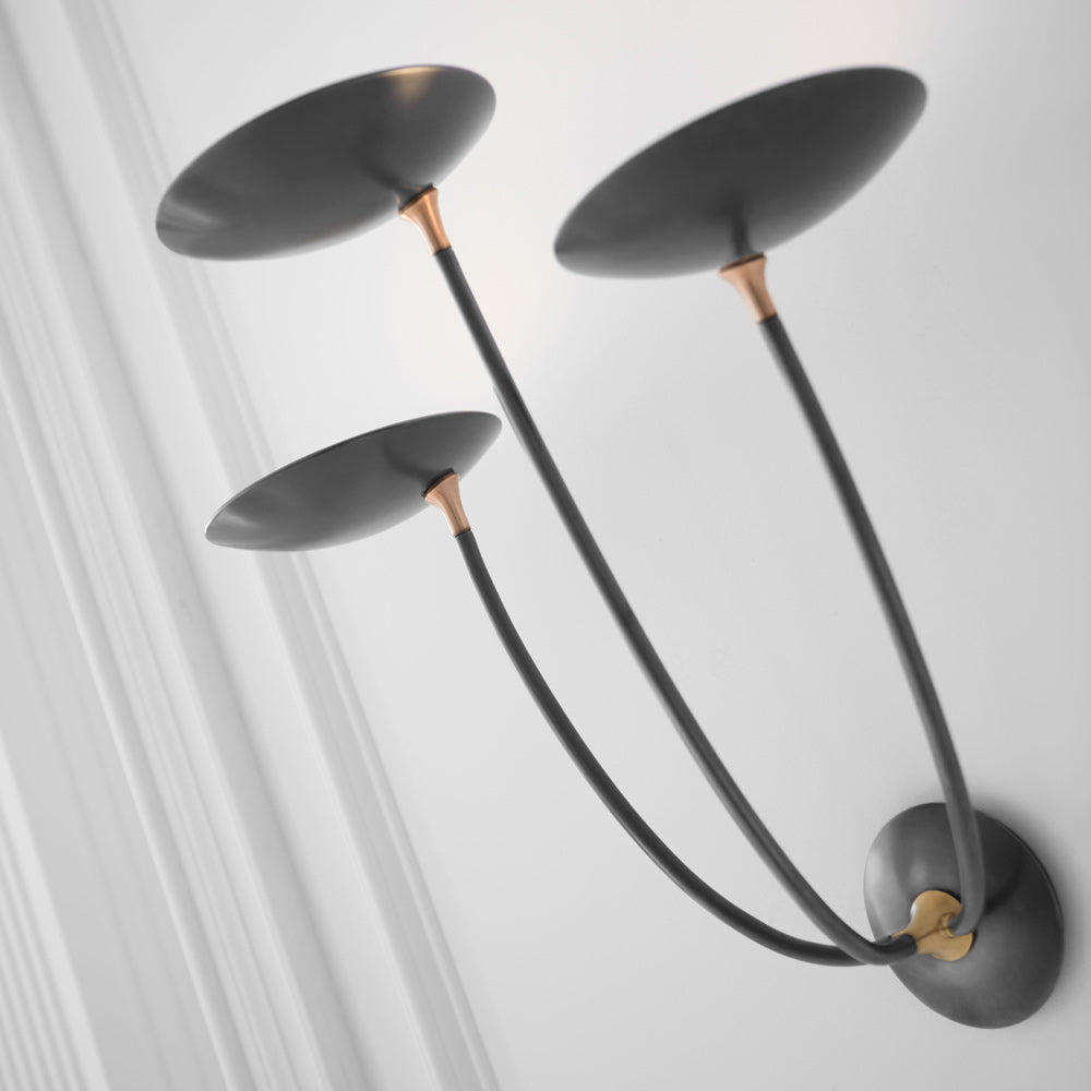 Keira LED Triple Wall Light in Detail.