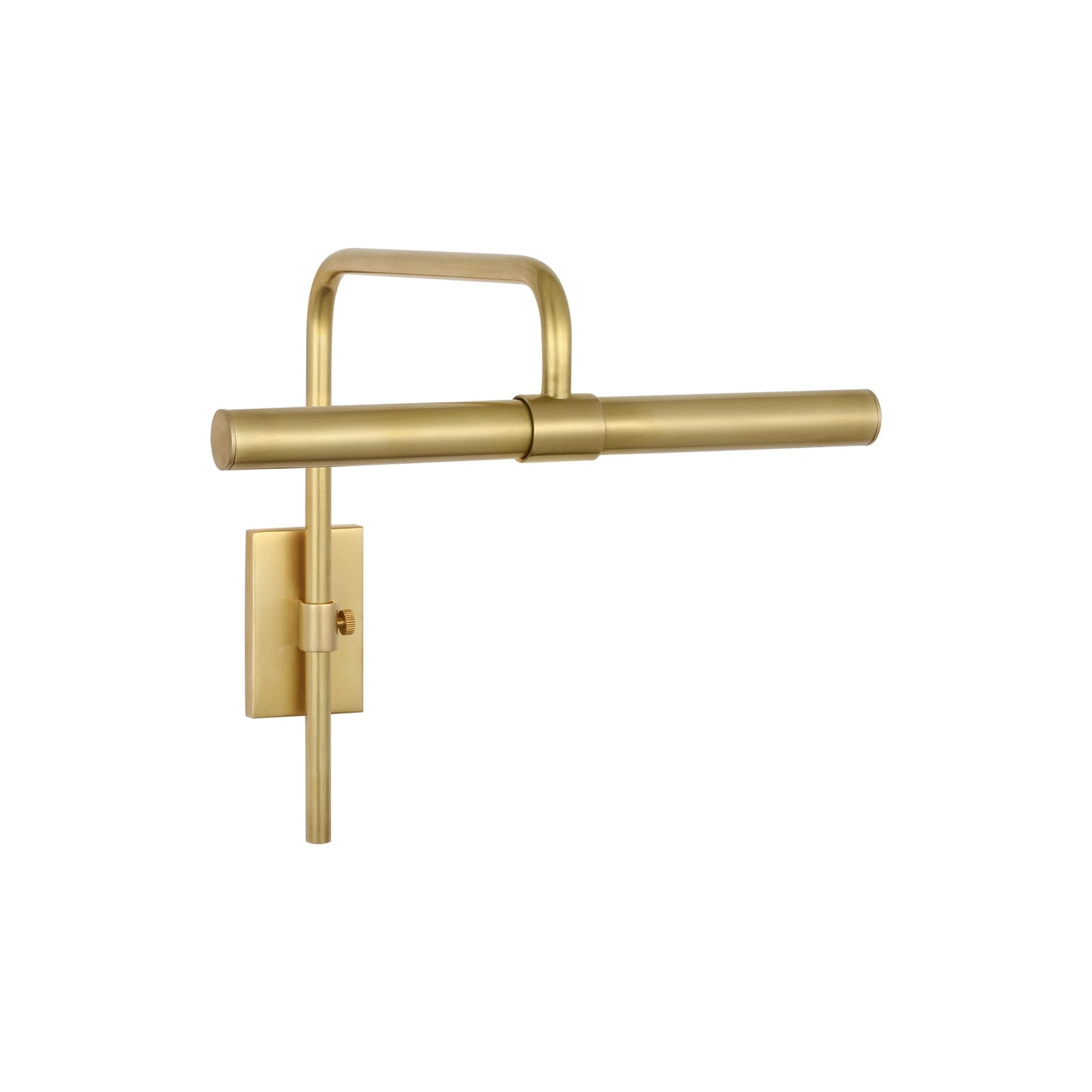 Kidd LED Picture Light in Hand-Rubbed Antique Brass (9-Inch).