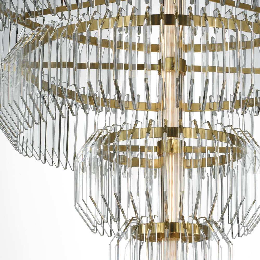 Killarney LED Layered Chandelier in Detail.