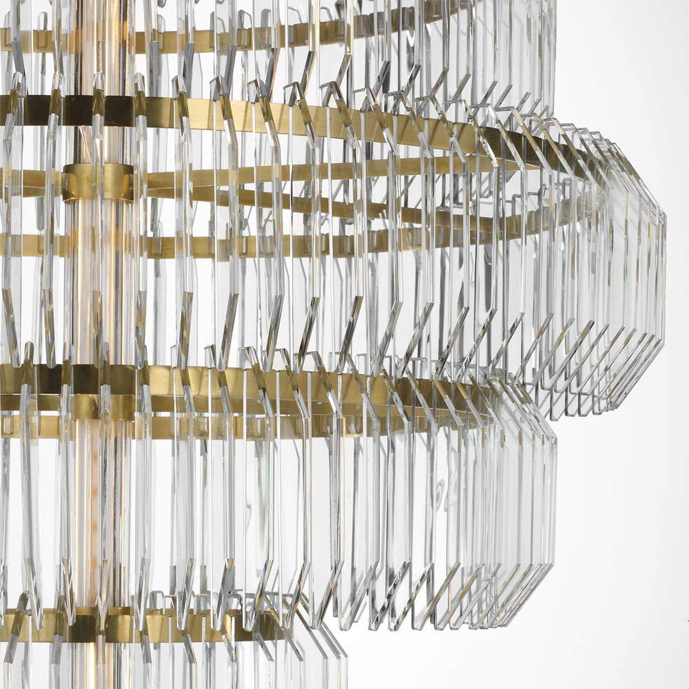Killarney LED Layered Chandelier in Detail.