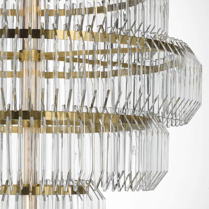 Killarney LED Layered Chandelier in Detail.