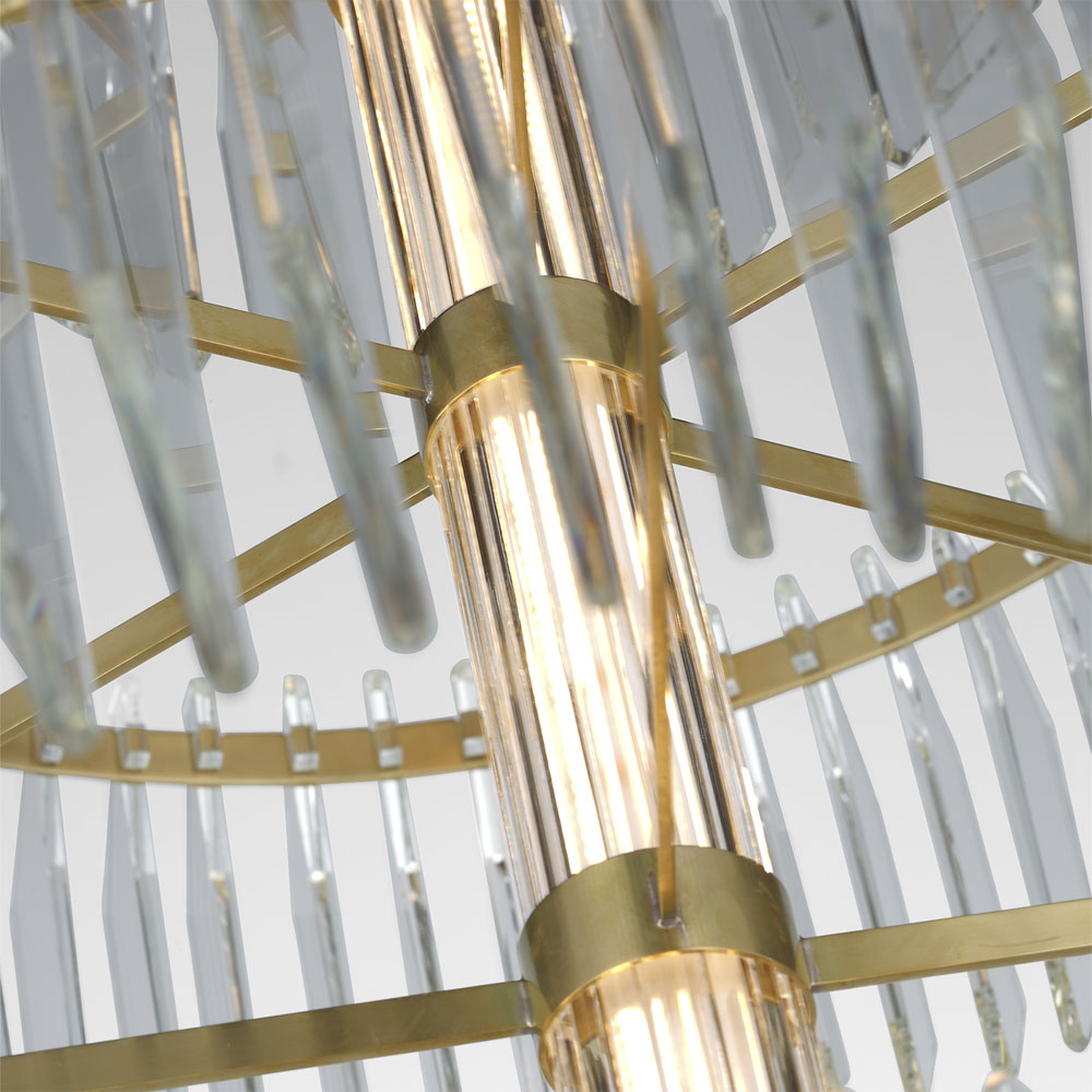 Killarney LED Layered Chandelier in Detail.