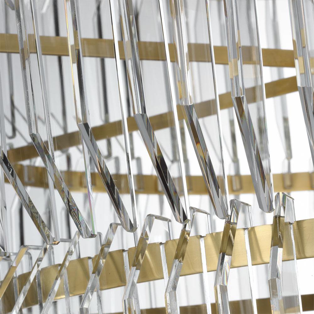 Killarney LED Layered Chandelier in Detail.