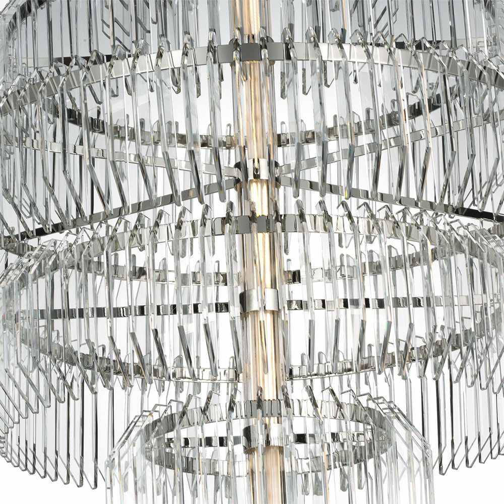 Killarney LED Layered Chandelier in Detail.