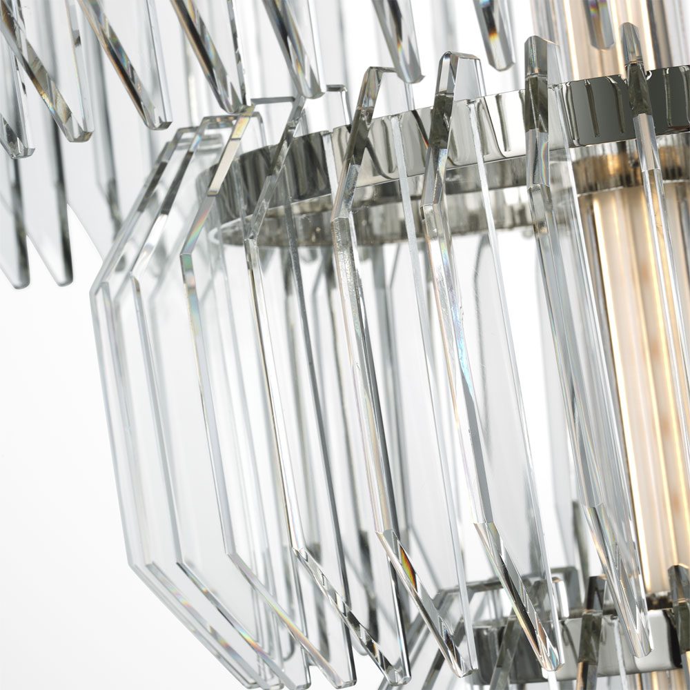 Killarney LED Layered Chandelier in Detail.