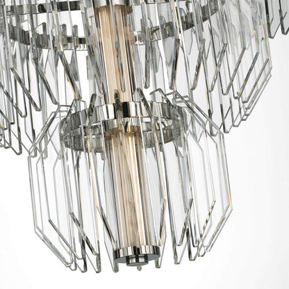 Killarney LED Layered Chandelier in Detail.