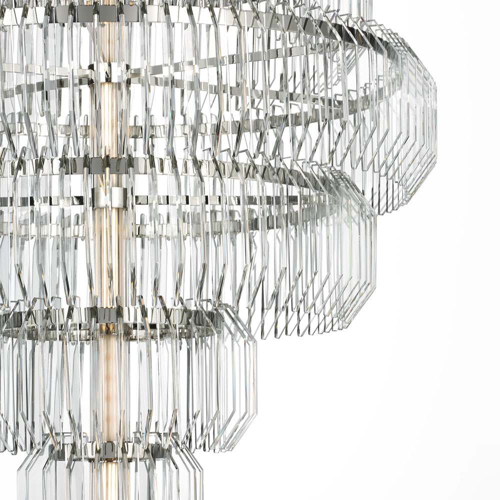 Killarney LED Layered Chandelier in Detail.