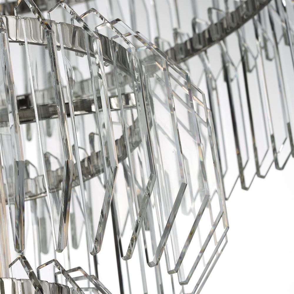Killarney LED Layered Chandelier in Detail.