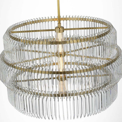 Killarney LED Layered Drum Chandelier in Detail.