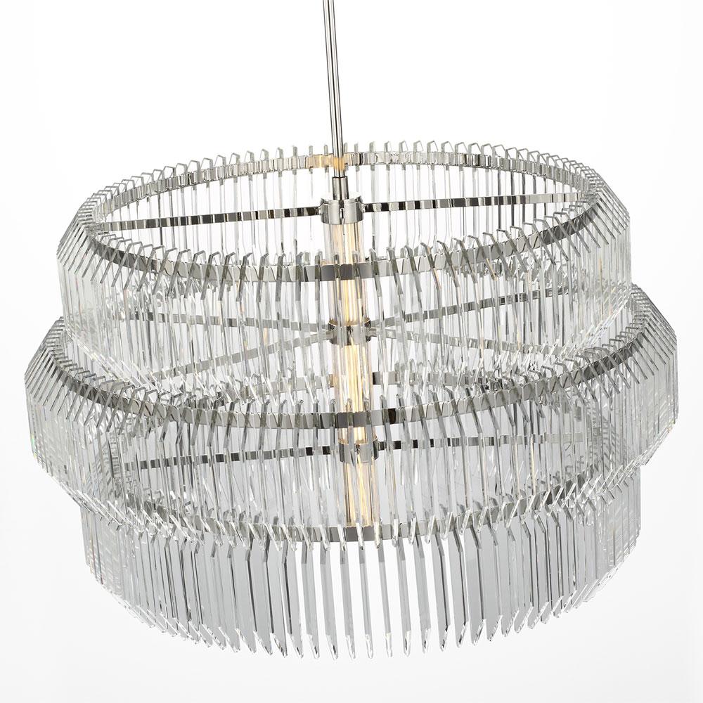 Killarney LED Layered Drum Chandelier in Detail.
