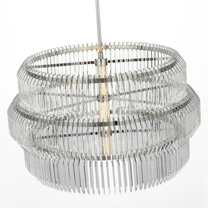 Killarney LED Layered Drum Chandelier in Detail.