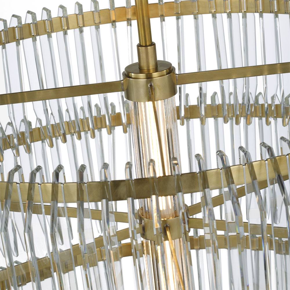 Killarney LED Layered Drum Chandelier in Detail.
