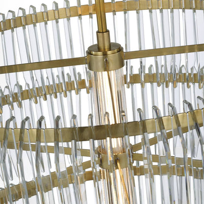 Killarney LED Layered Drum Chandelier in Detail.