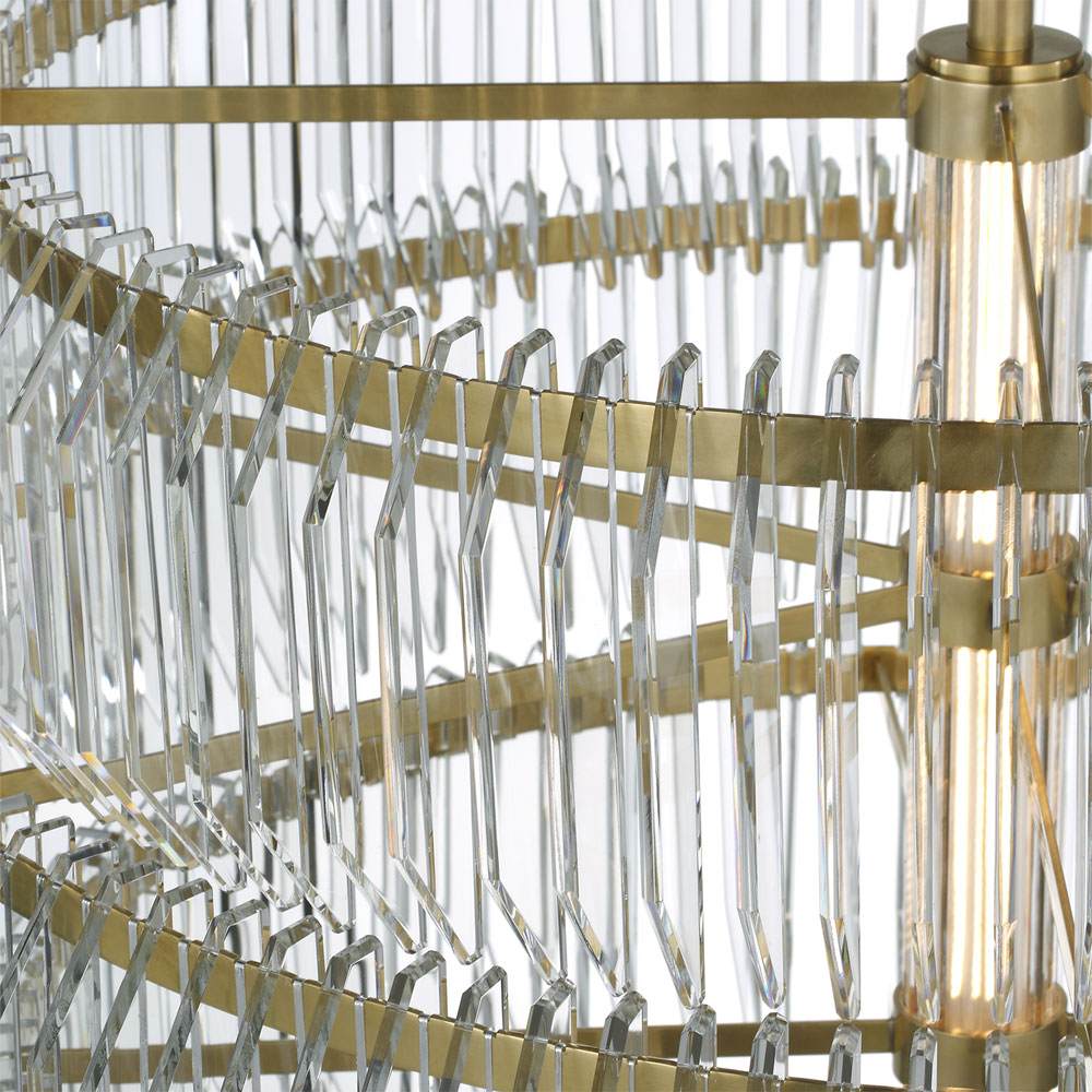 Killarney LED Layered Drum Chandelier in Detail.