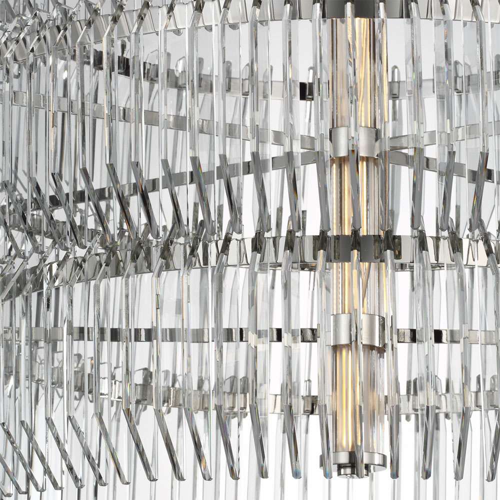 Killarney LED Layered Drum Chandelier in Detail.
