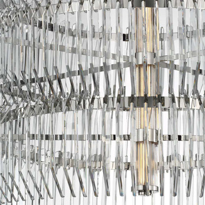 Killarney LED Layered Drum Chandelier in Detail.