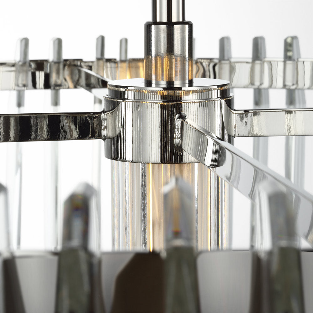 Killarney LED Layered Drum Chandelier in Detail.