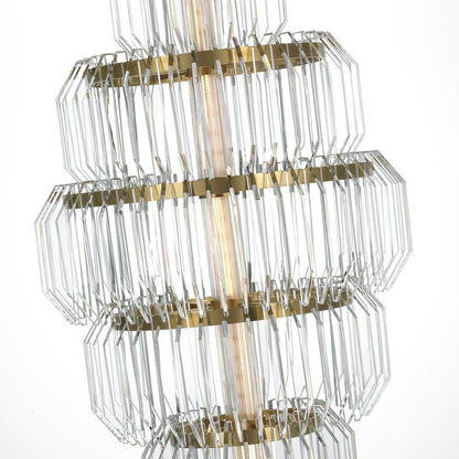 Killarney LED Layered Entry Chandelier in Detail.