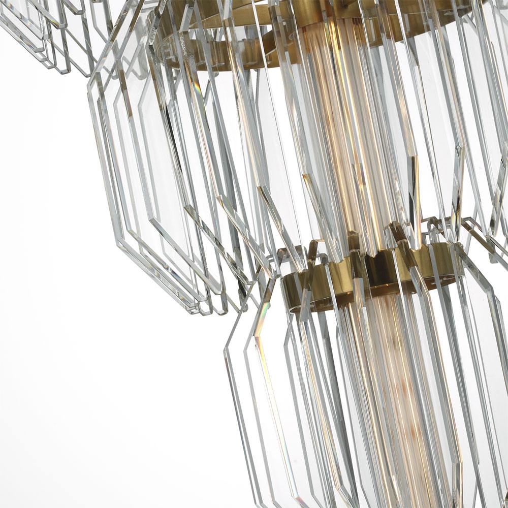 Killarney LED Layered Entry Chandelier in Detail.
