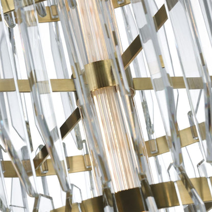 Killarney LED Layered Entry Chandelier in Detail.