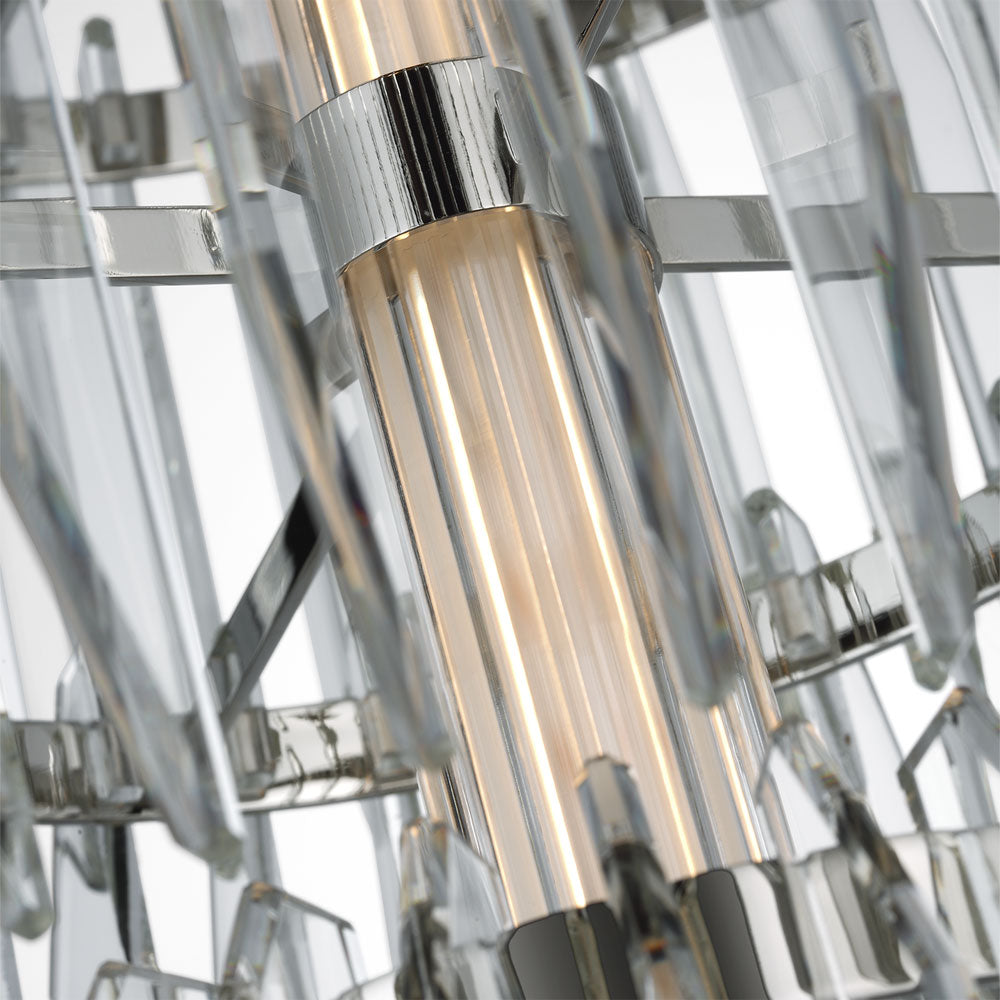 Killarney LED Layered Entry Chandelier in Detail.