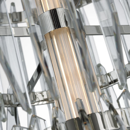 Killarney LED Layered Entry Chandelier in Detail.