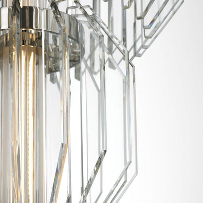 Killarney LED Layered Entry Chandelier in Detail.