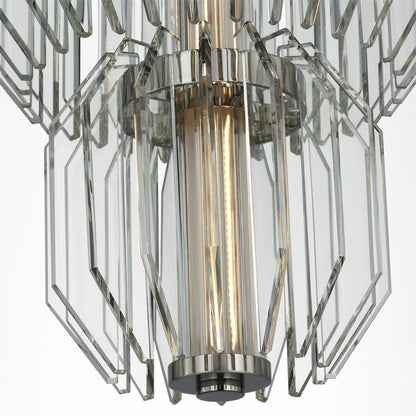 Killarney LED Layered Entry Chandelier in Detail.