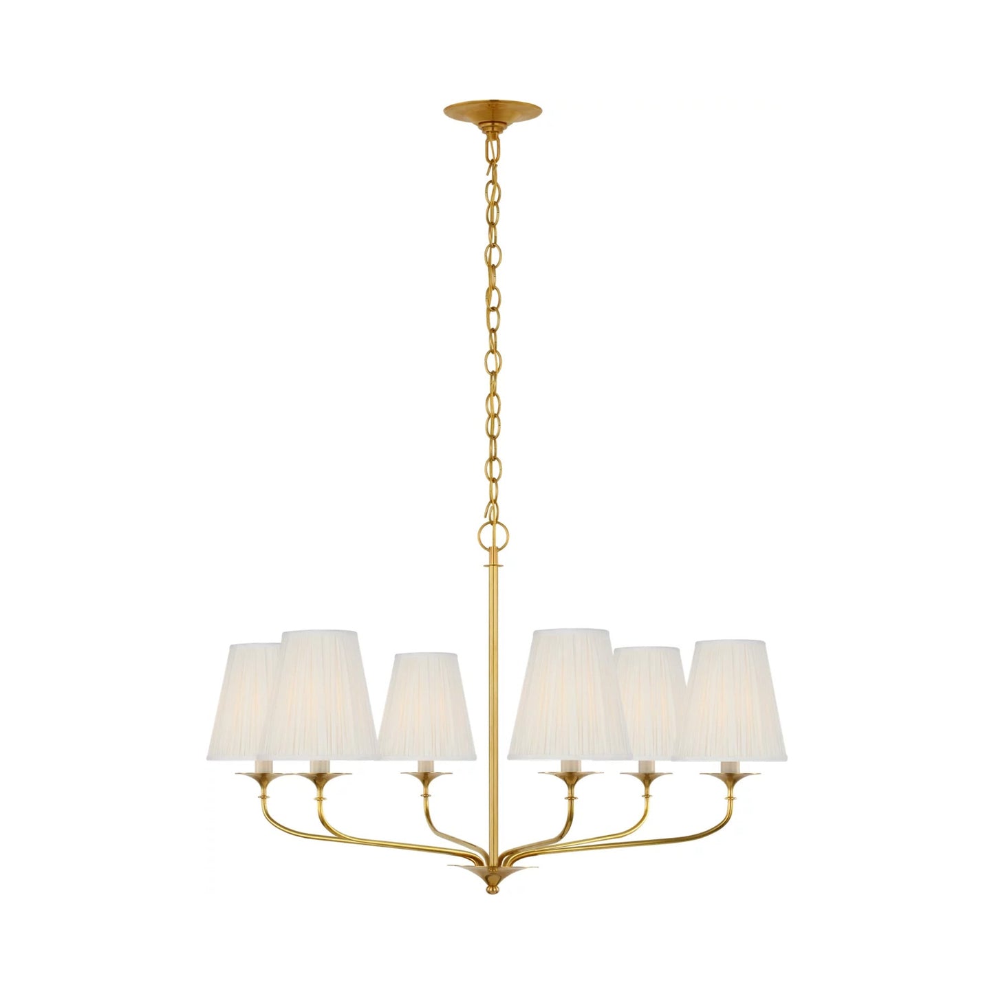 Knox Chandelier in Hand-Rubbed Antique Brass (6-Light).