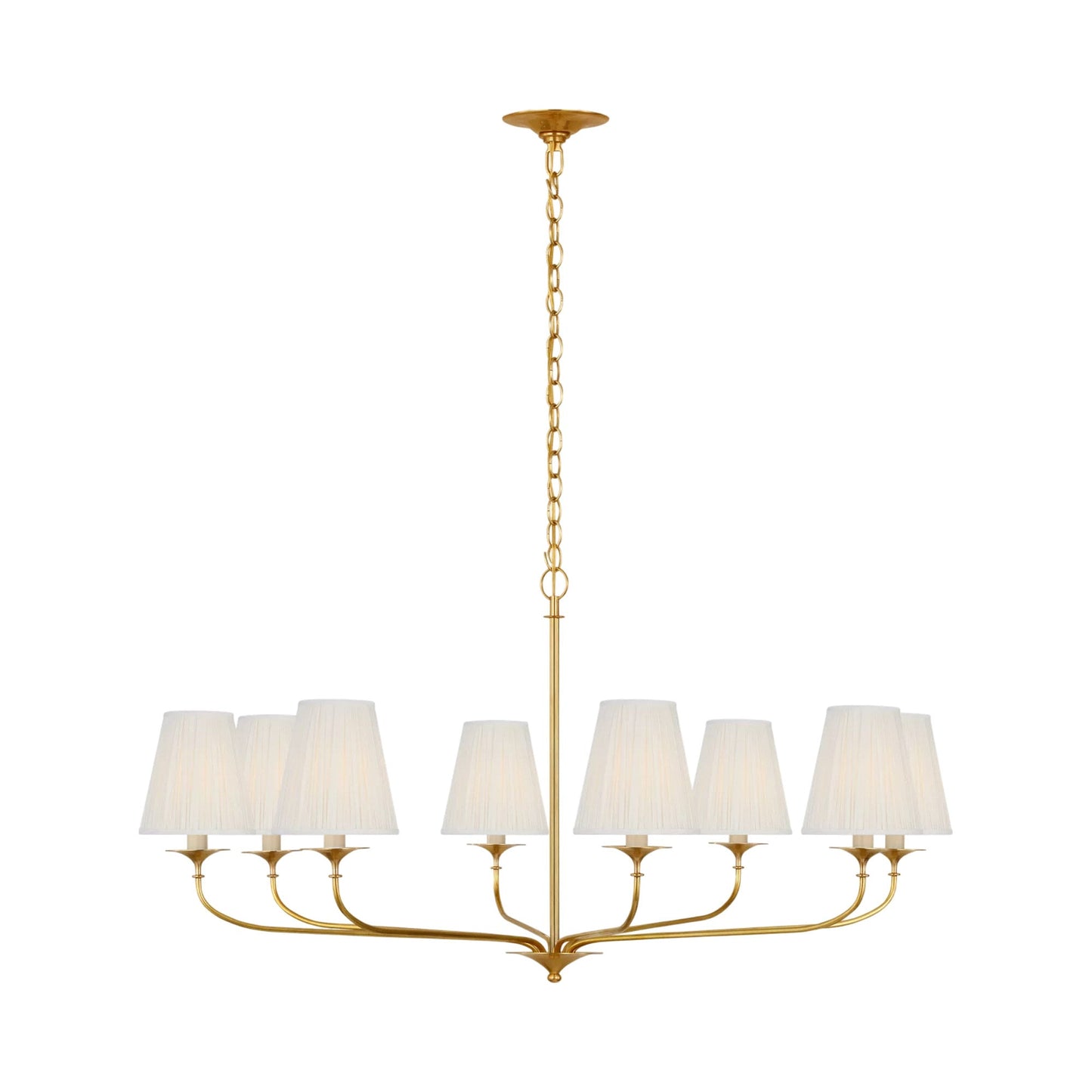 Knox Chandelier in Hand-Rubbed Antique Brass (8-Light).