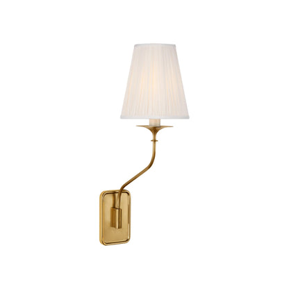 Knox Single Wall Light in Hand-Rubbed Antique Brass (18.75-Inch).
