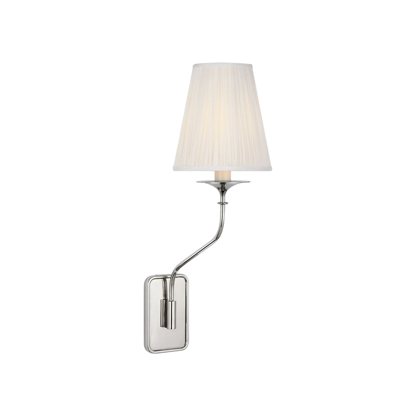 Knox Single Wall Light in Polished Nickel (18.75-Inch).