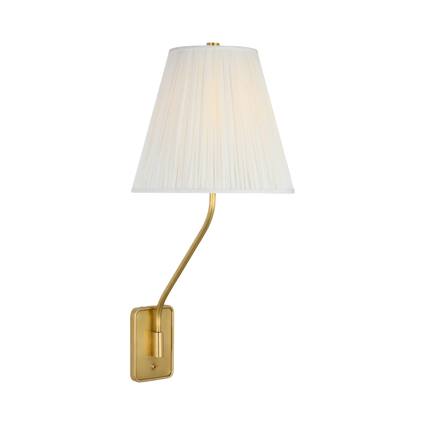 Knox Single Wall Light in Hand-Rubbed Antique Brass (25.75-Inch).