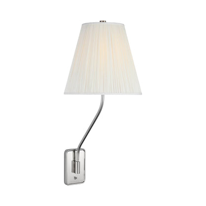 Knox Single Wall Light in Polished Nickel (25.75-Inch).