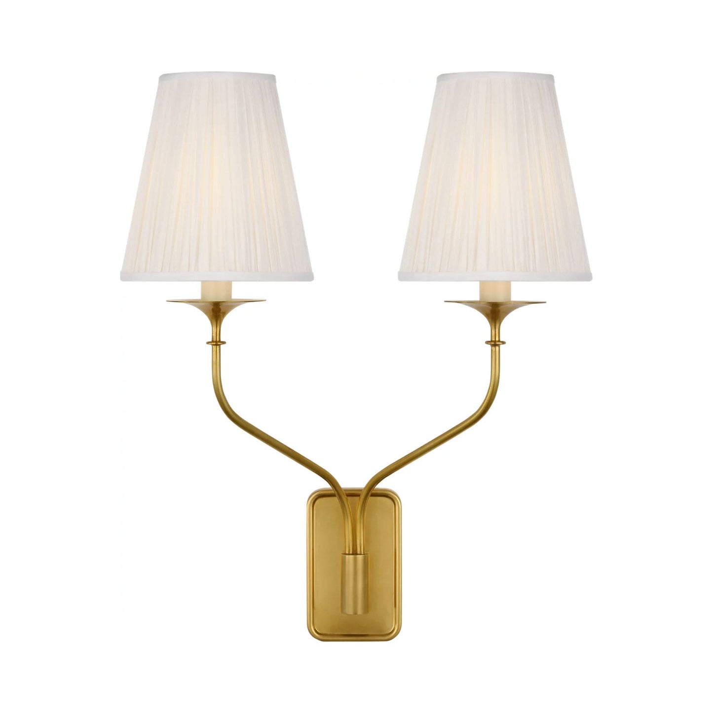 Knox Wall Light in Hand-Rubbed Antique Brass.