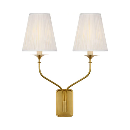 Knox Wall Light in Hand-Rubbed Antique Brass.