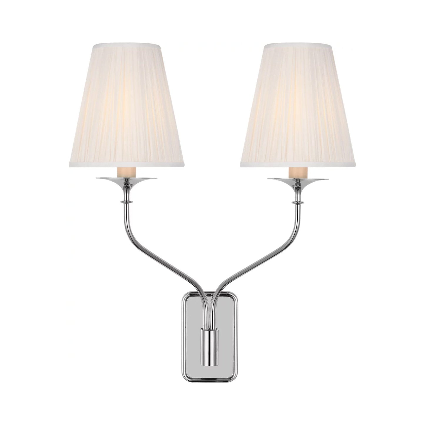 Knox Wall Light in Polished Nickel.