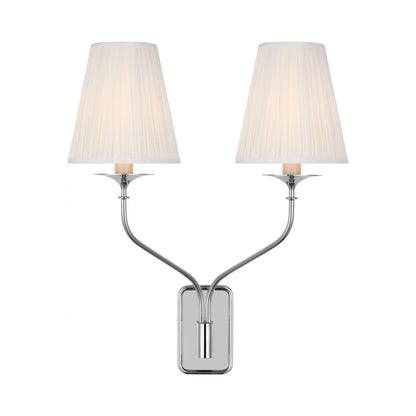 Knox Wall Light in Polished Nickel.