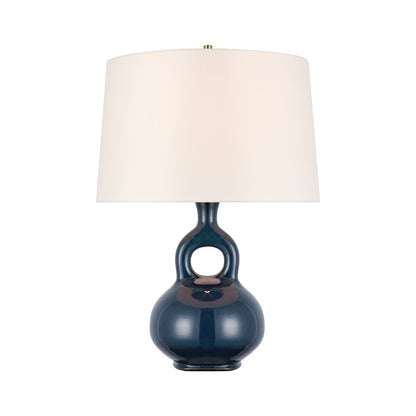 Lamu Table Lamp in Mixed Blue Brown.