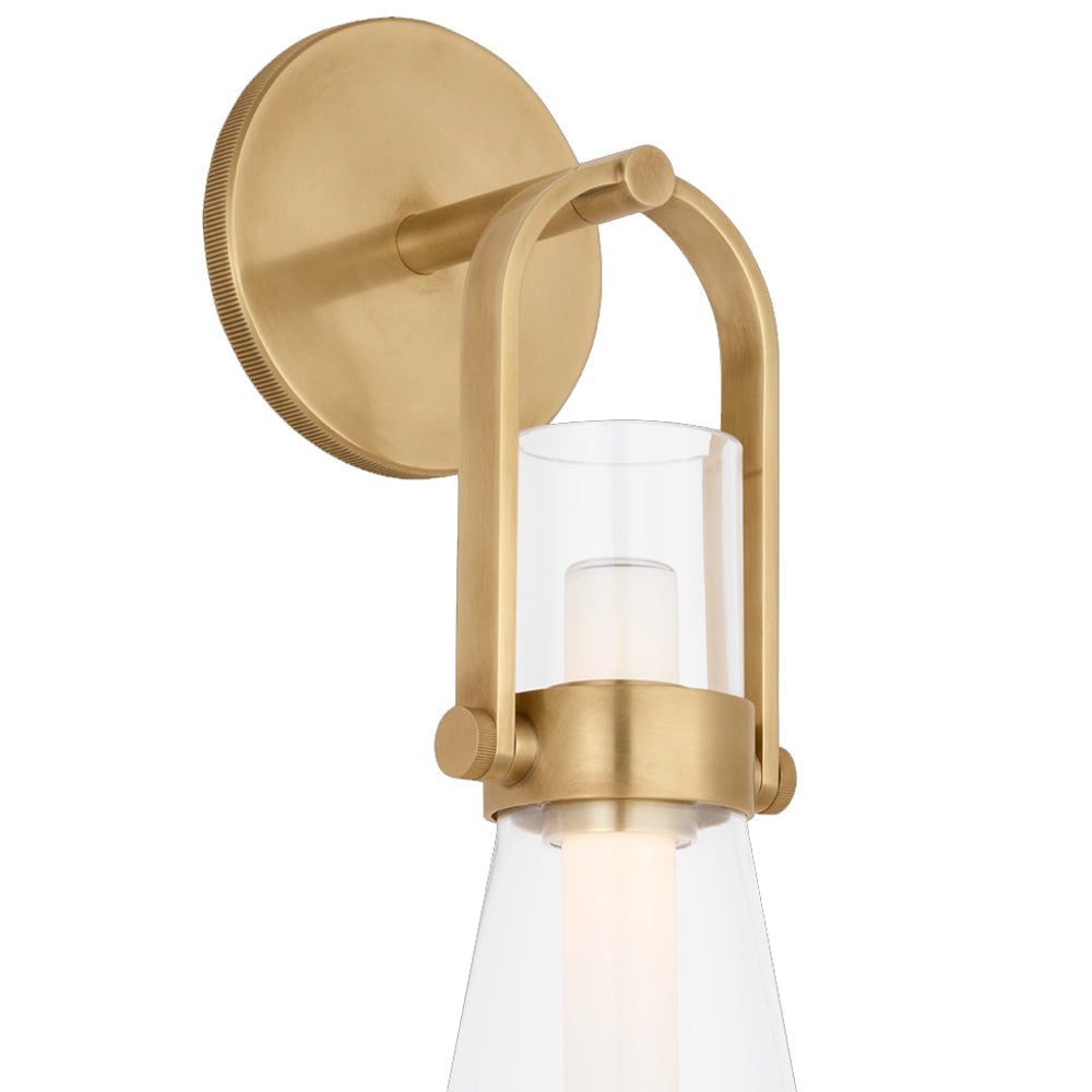 Larkin LED Conical Bracketed Wall Light in Detail.