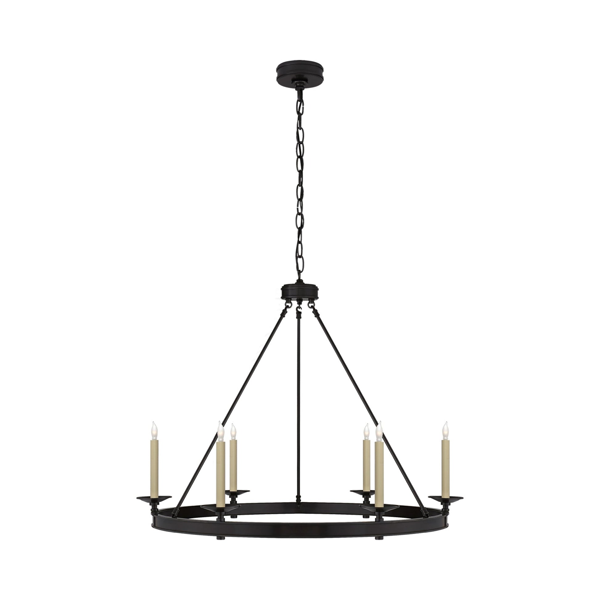 Launceton Chandelier in Bronze (36-Inch).
