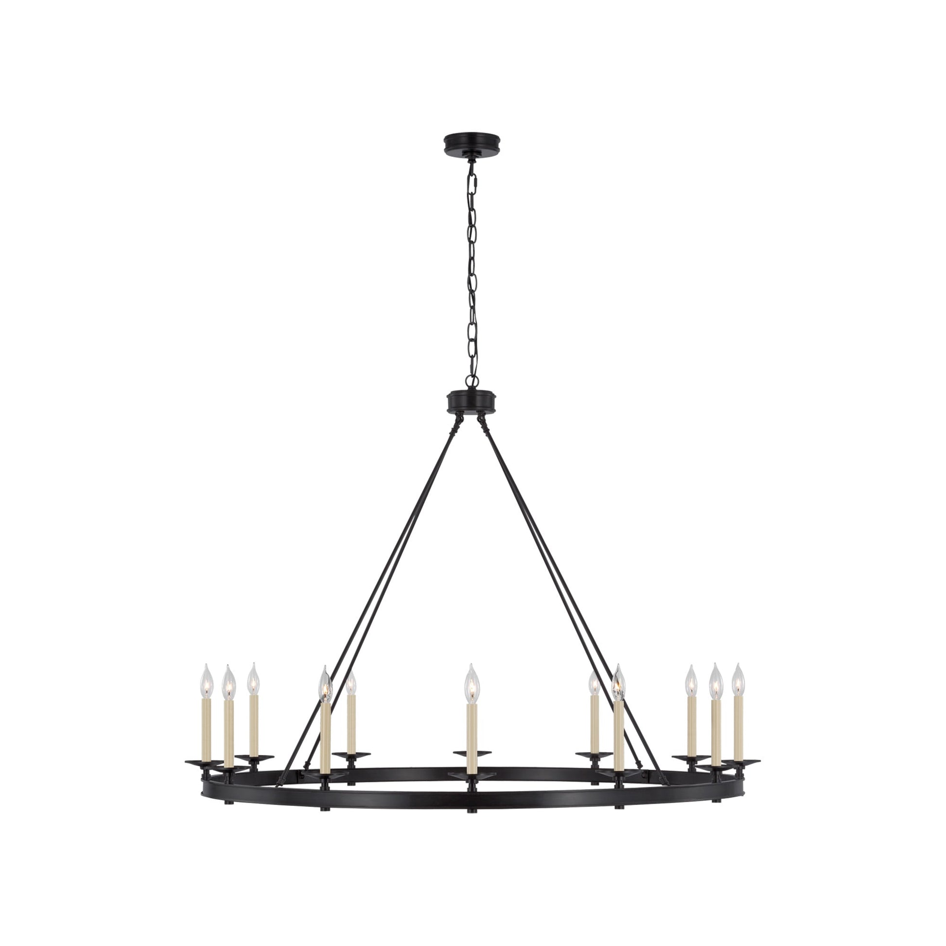 Launceton Chandelier in Bronze (53.25-Inch).